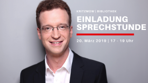 Einladung Sprechstunde am 20.3.2019 17-19 Uhr in Kritzmow