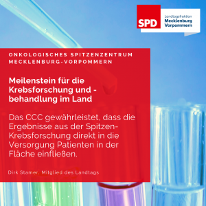 Kachel Errichtung eines standortübergreifenden onkologischen Spitzenzentrums Mecklenburg-Vorpommern