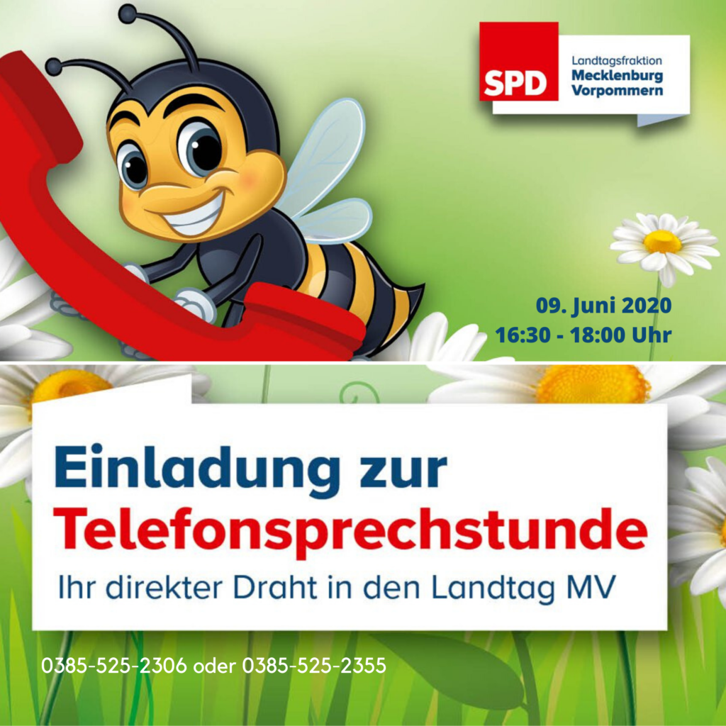 Einladung Telefonsprechstunde 9.Juni 2020