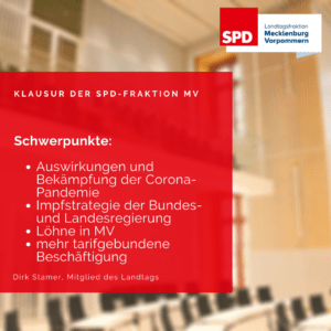 Schwerpunkte der Winterklausur der SPD-Fraktion MV