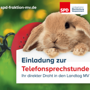 Telefonsprechstunde der SPD-Fraktion MV am 23.3.2021