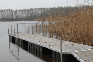 Stassower See bei Grammow erhält neuen Steg